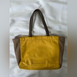 Marc By Marc Jacobs Yellow and Brown Tote